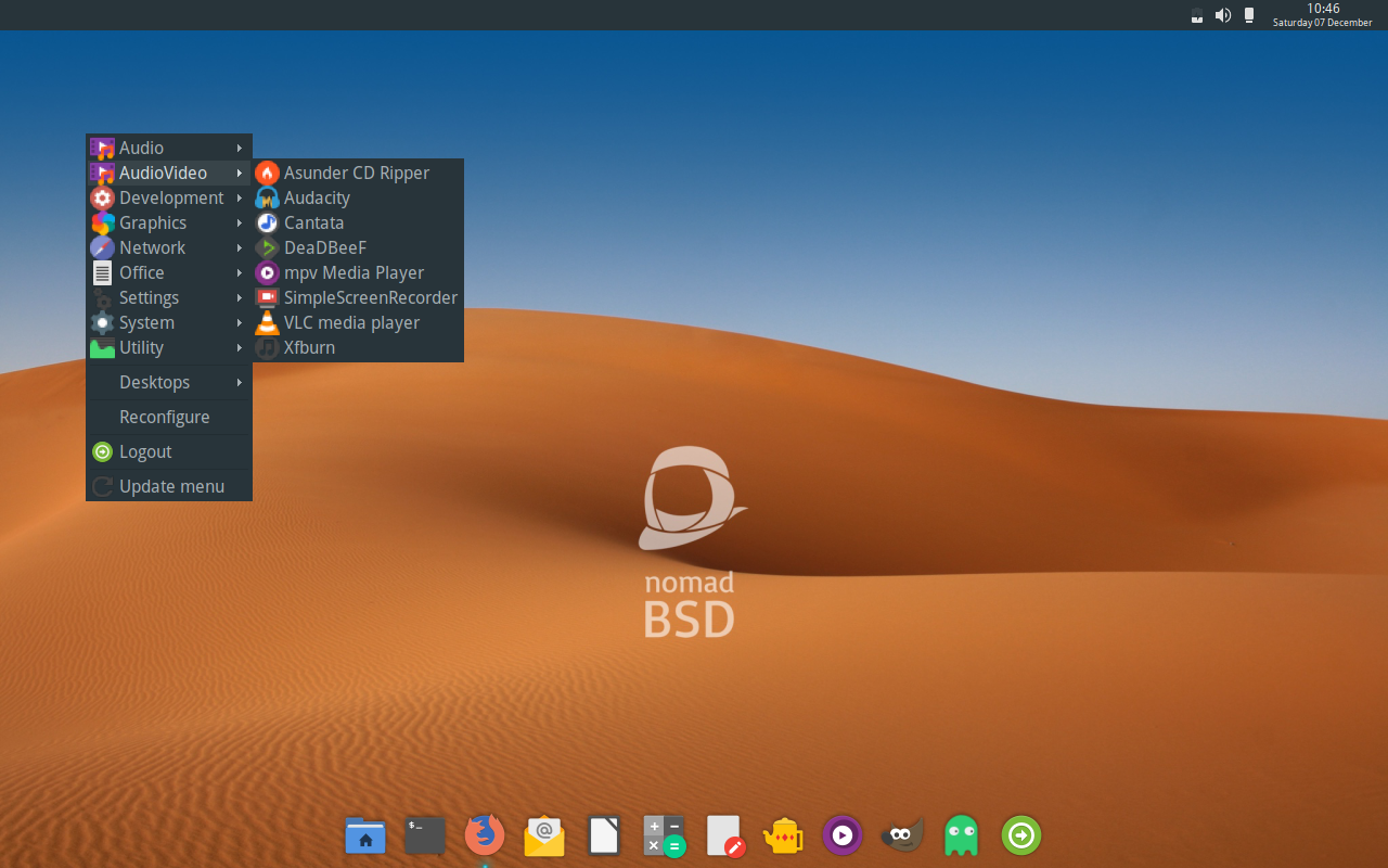 Screenshot NomadBSD